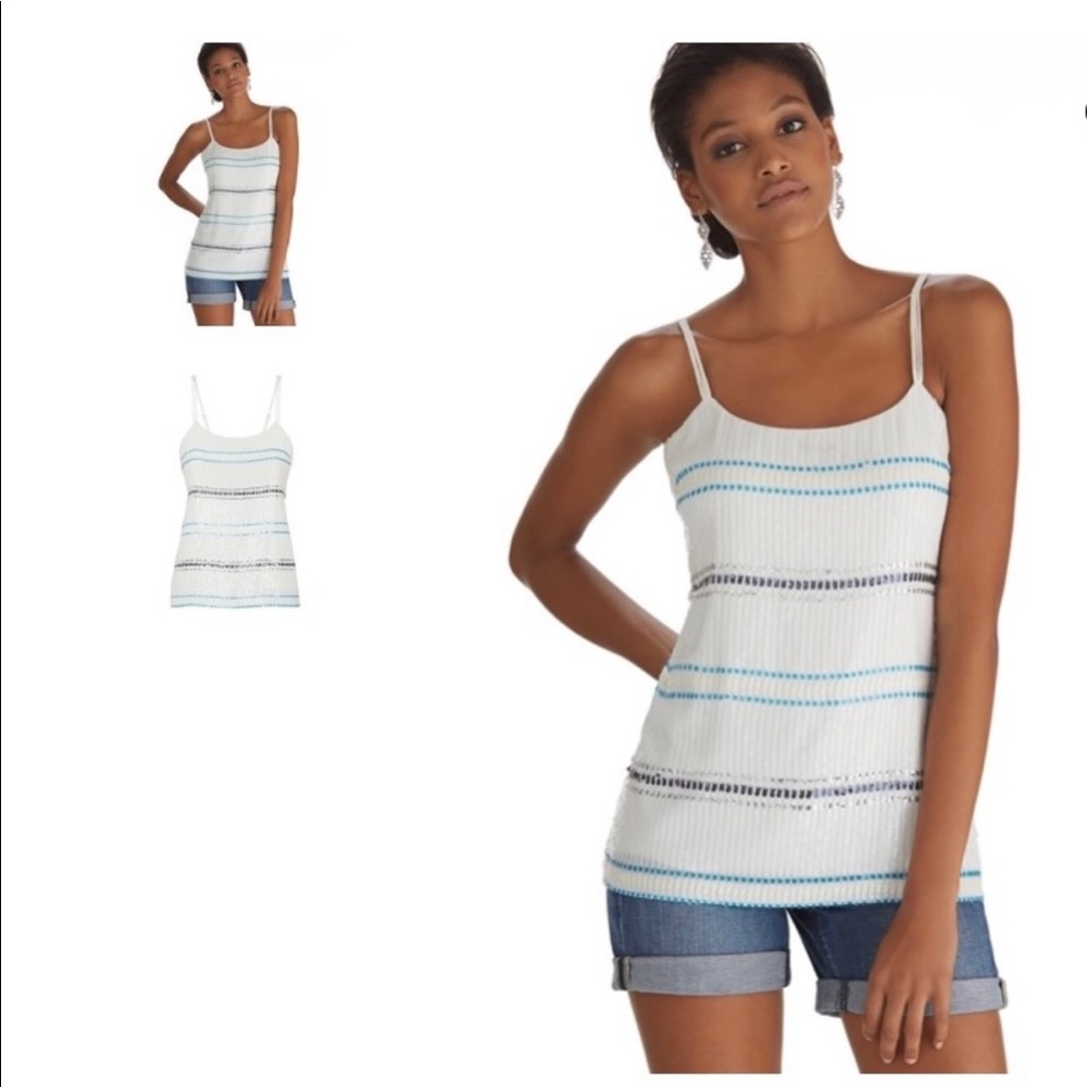 Beautiful WHBM Sequence Tank Top size M!